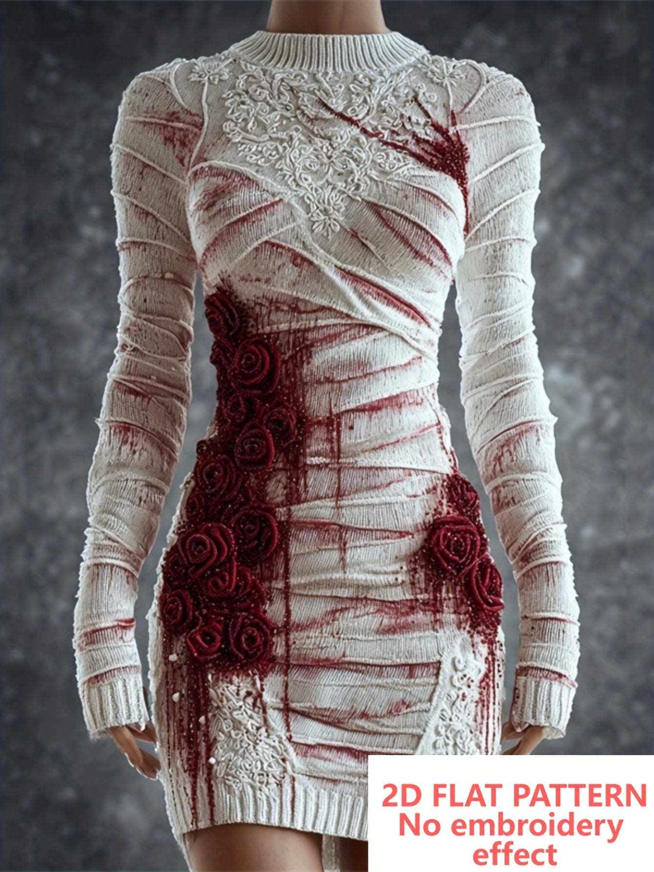 2D FLAT PATTERN 2025 Halloween Luminous Skull Bag Hip Skirt Ladies 3D Digital Printing Short-sleeved T-shirt Street Horror Theme Party Robe Daily All-match Slim Dres