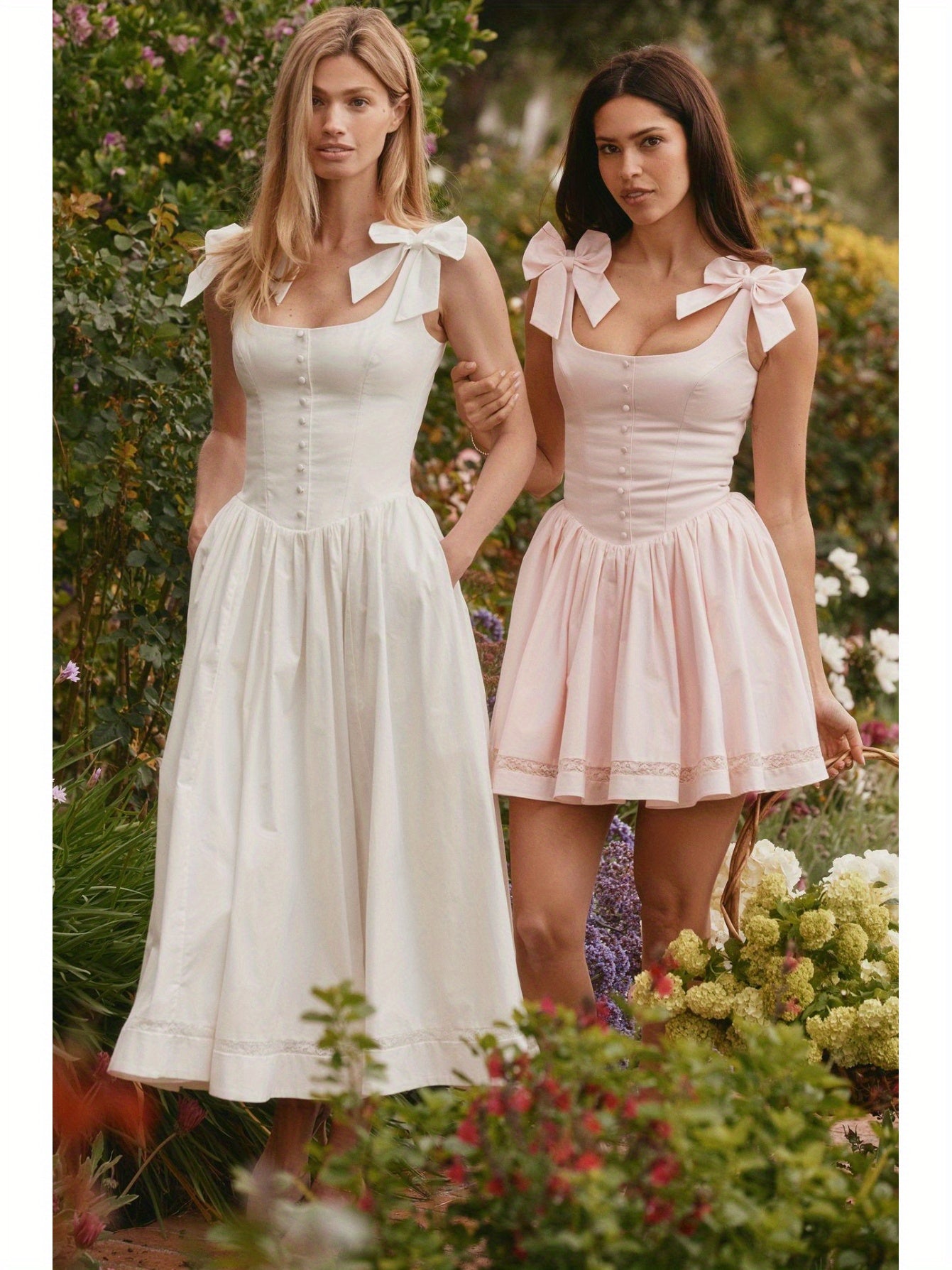 Women's French-Inspired Sleeveless Strapless Lace Waist-Cinching Bow Detail Long Dress - Lightweight Casual Chic Beach Vacation Dress, Machine Washable Solid Color All-Season Elegant Long Dress