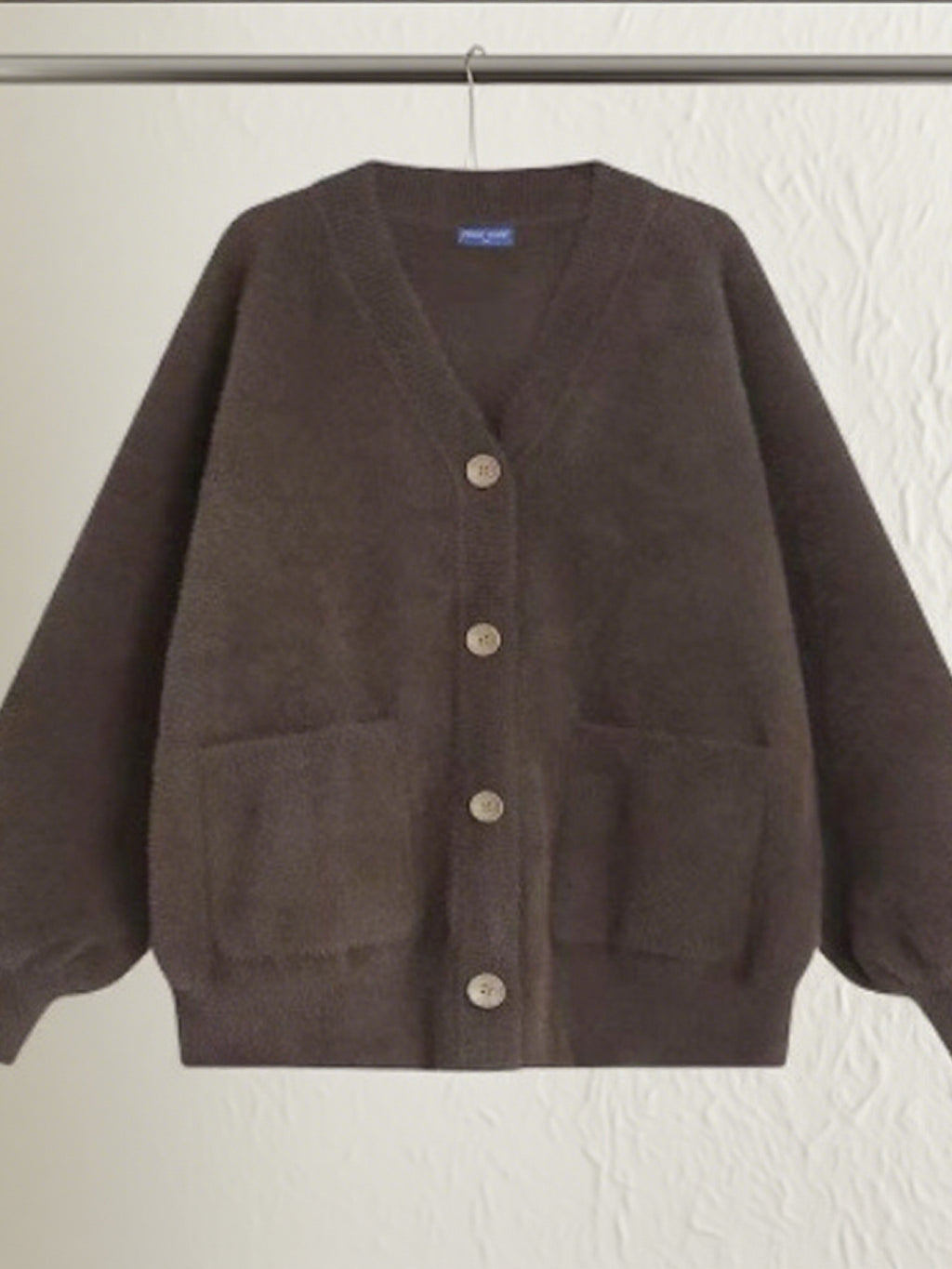 Women's High Quality Mink Cardigan - Short Fluffy Jacket with & Collar, - Petite-Friendly Winter Coat, Hand Washable, for Fall\u002FWinter, - Cozy Blazer-like Outerwear (No, -30°C, but for conditions)