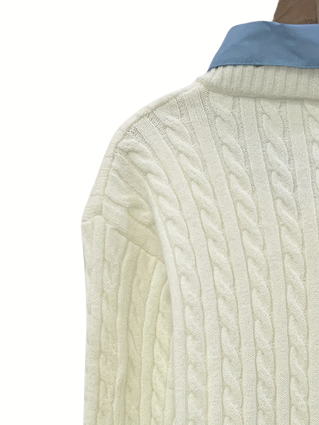 Korean-inspired Design Turtleneck Sweater Faux Two-piece Cardigan Women'S Autumn And Winter New Fashion Versatile Outerwear Long-sleeve Top