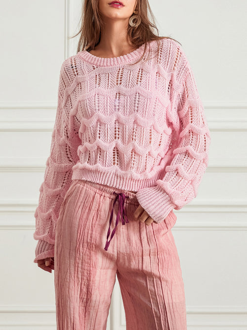 1pc Women'S Casual Polyester V-Neck Sweater with Back Bow Detail - Solid Color, Elegant Loose Fit Pullover for Autumn & Winter, Versatile for Travel & Clubwear